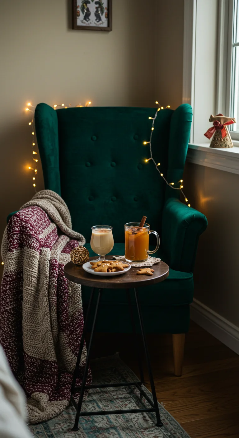 Cozy Holiday Reading Nook